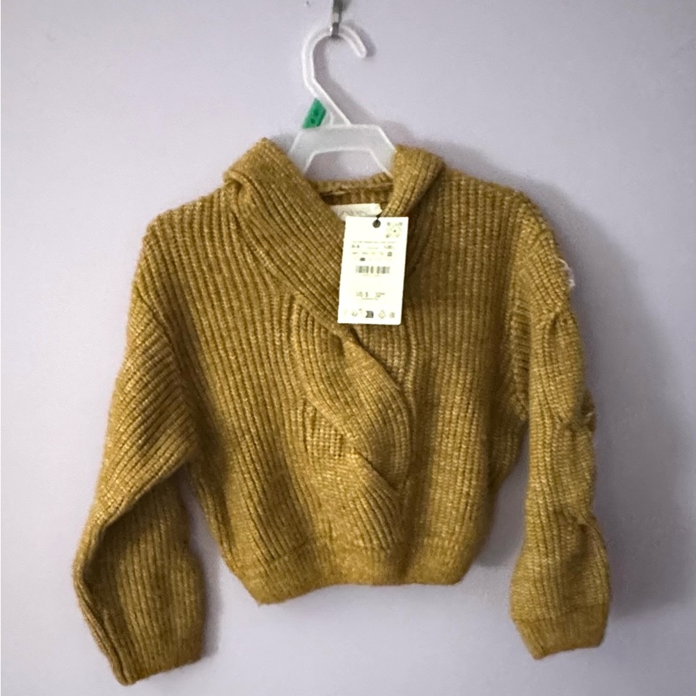 Zara Girls Cozy Tan Sweater Size 8-9